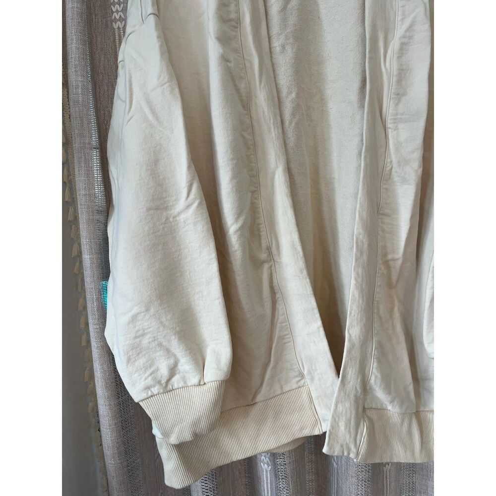 nlt cream easy oversized french terry cardigan - Picture 4 of 4